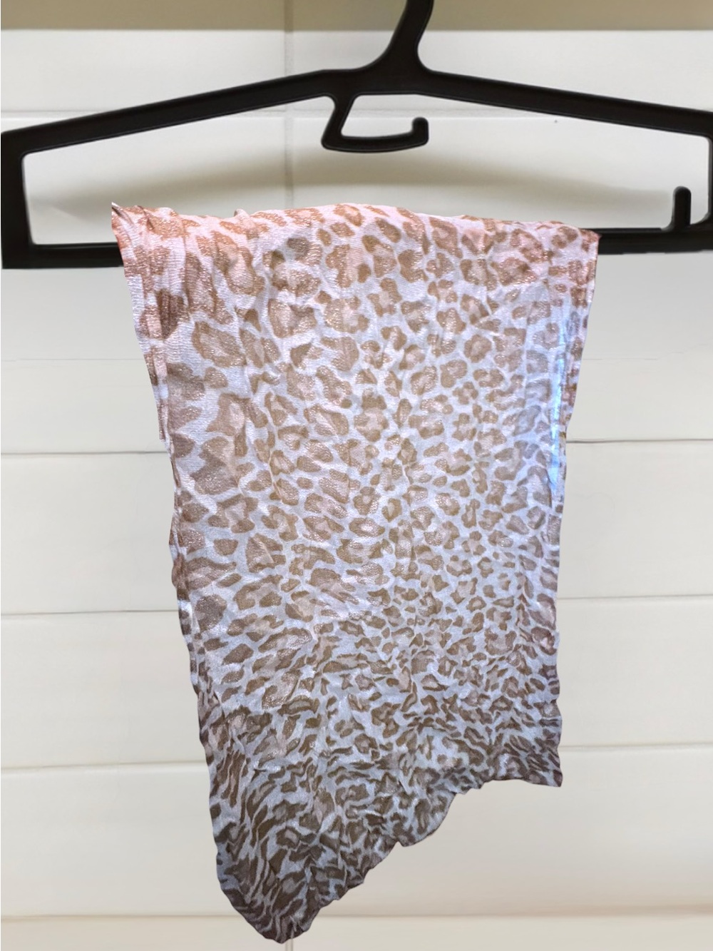 APT. 9 Leopard print infinity loop scarf with gold highlights